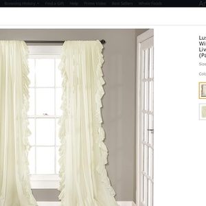 Ivory Curtains 95x 54